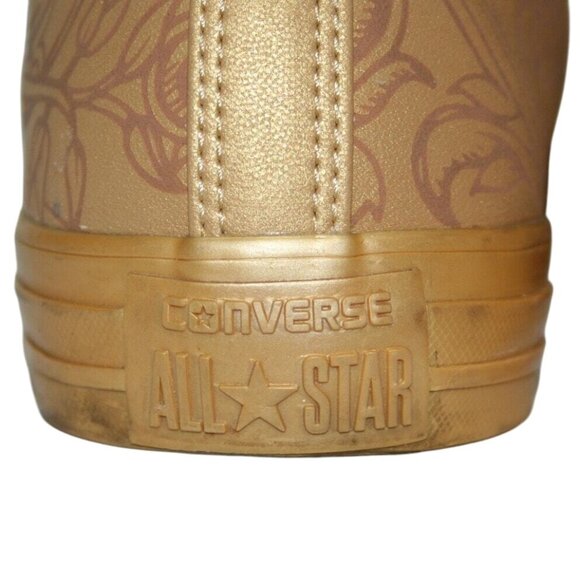 Converse Chuck Taylor Hi Laser Baroque Gold Men's Size 8 Unique Limited Edition - Picture 10 of 11